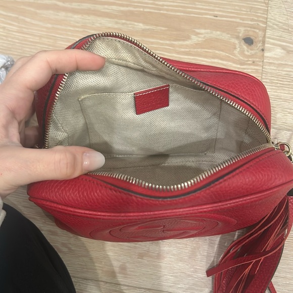 ONE DAY SALE!!!! Gucci authentic soho disco bag red leather - Picture 3 of 16